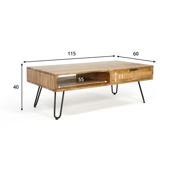 Table basse scandinave - Clip