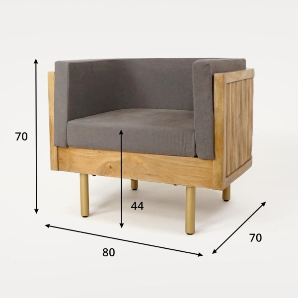 Fauteuil en bois massif - Umami