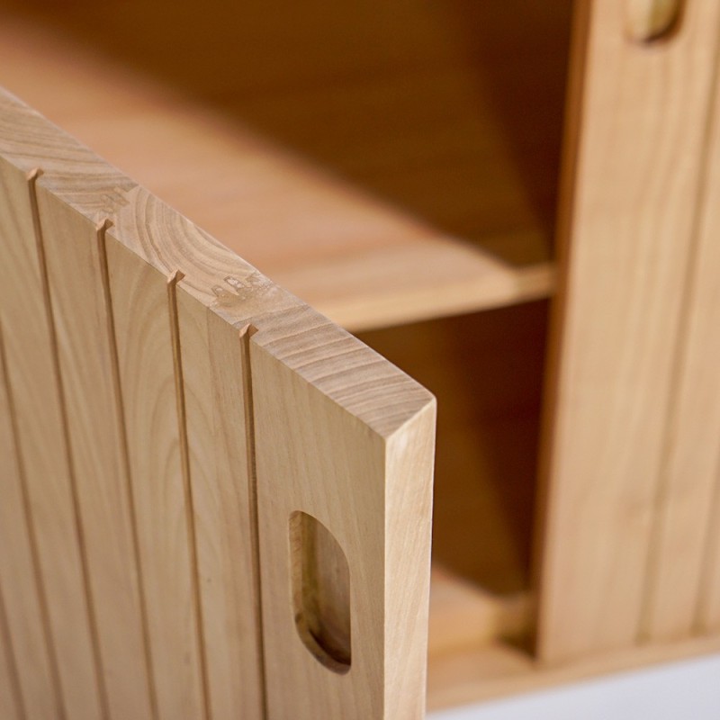 Buffet en bois massif 90 cm - Neha