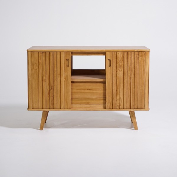 Meuble sous vasque en teck massif 120 cm - Neha