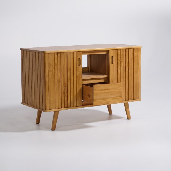 Meuble sous vasque en teck massif 120 cm - Neha