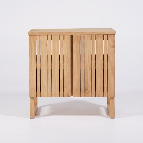 Meuble de salle de bain sous vasque en bois massif 80 cm - Satya