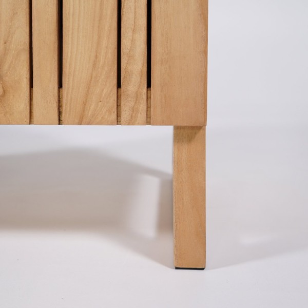 Meuble de salle de bain sous vasque en bois massif 80 cm - Satya