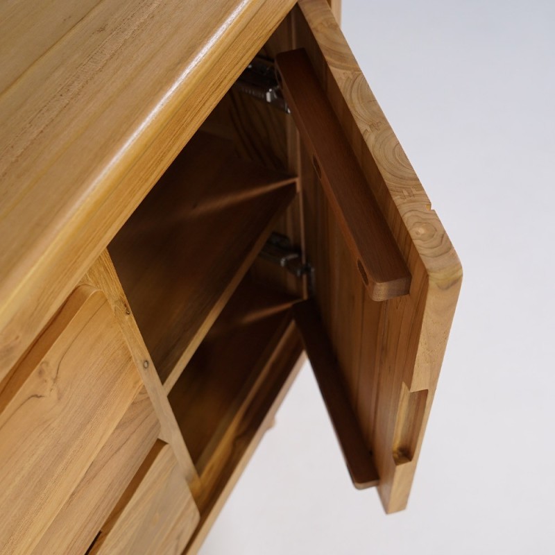 Meuble salle de bain en teck massif 120 cm - Pragati