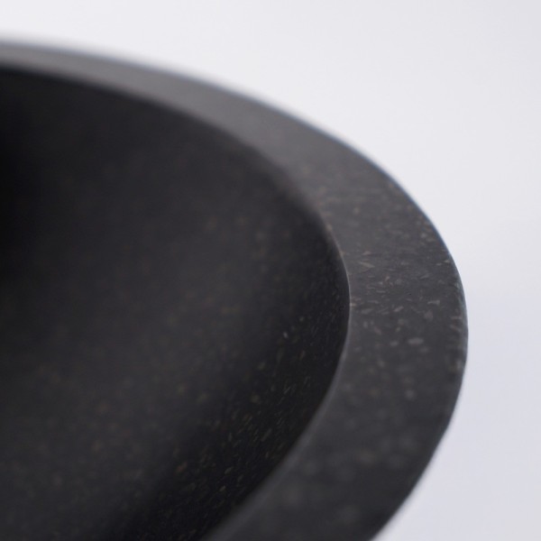 Vasque conique en terrazzo noir 45 cm x 45 cm - Mohini