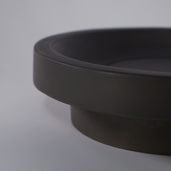 Vasque en béton ronde - Anthracite profond - Tellure