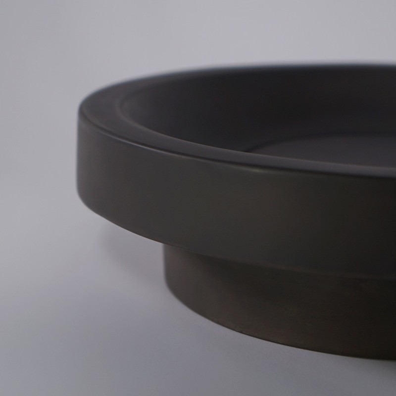 Vasque en béton ronde - Anthracite profond - Tellure
