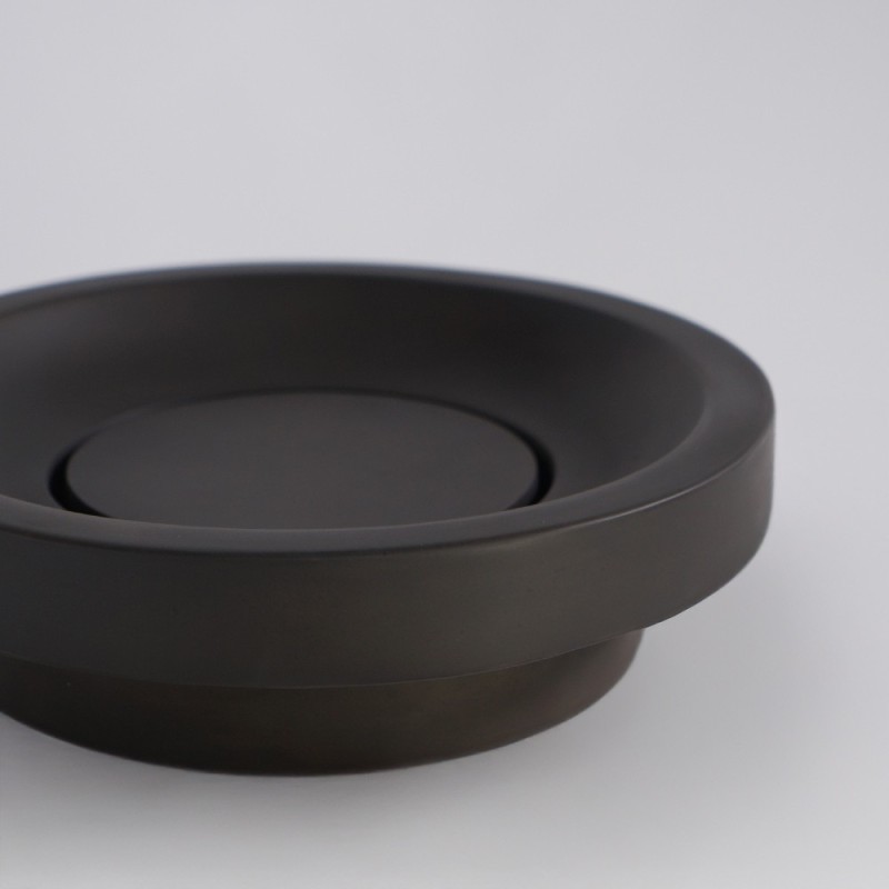 Vasque en béton ronde - Anthracite profond - Tellure