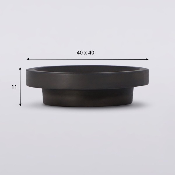 Vasque en béton ronde - Anthracite profond - Tellure