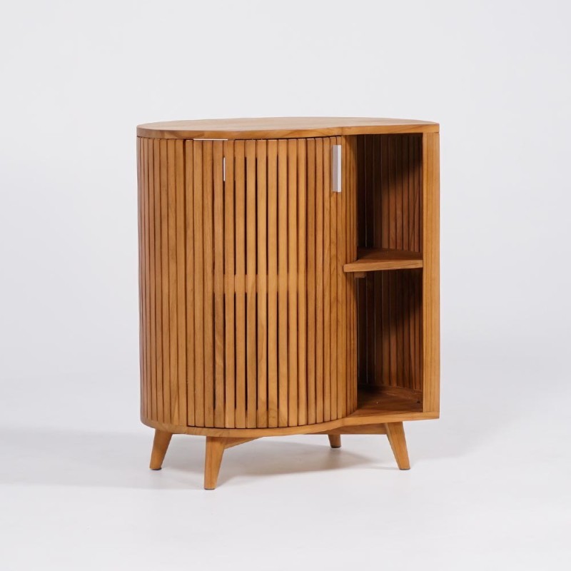 Meuble de salle de bain en teck massif - Leela
