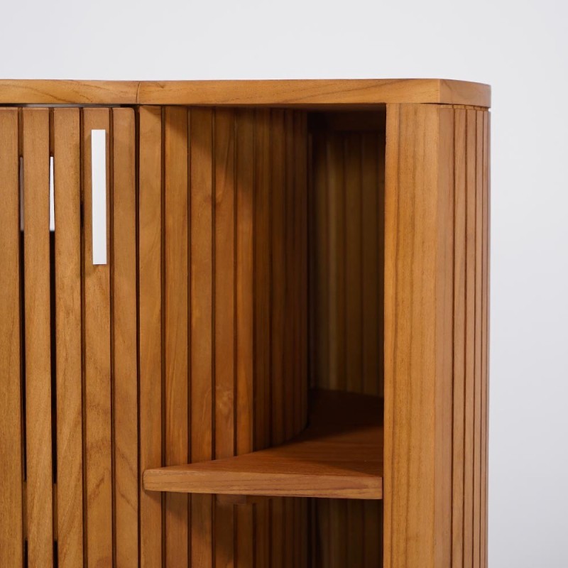 Meuble de salle de bain en teck massif - Leela
