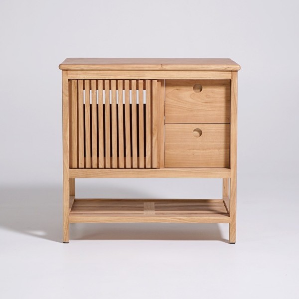 Meuble de salle de bain sous vasque en bois 80 cm - Rohini