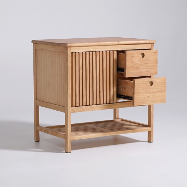 Meuble de salle de bain sous vasque en bois 80 cm - Rohini