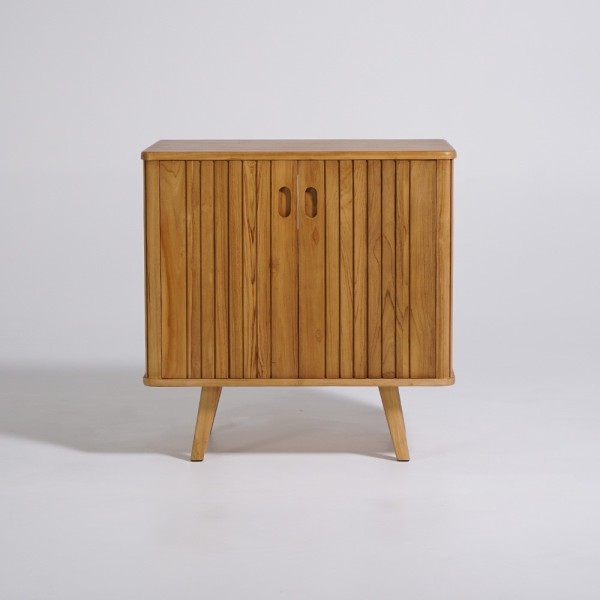 Meuble sous vasque en teck massif 80 cm - Neha