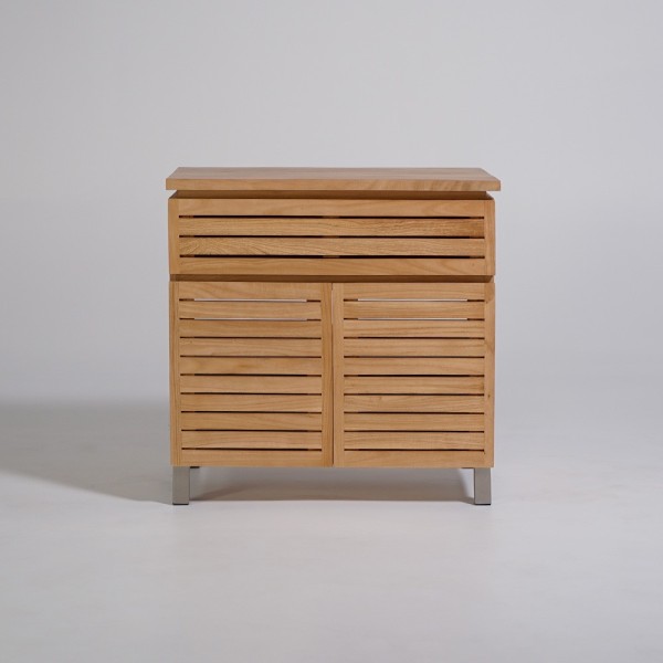 Meuble sous vasque en bois massif 80 cm - Reva