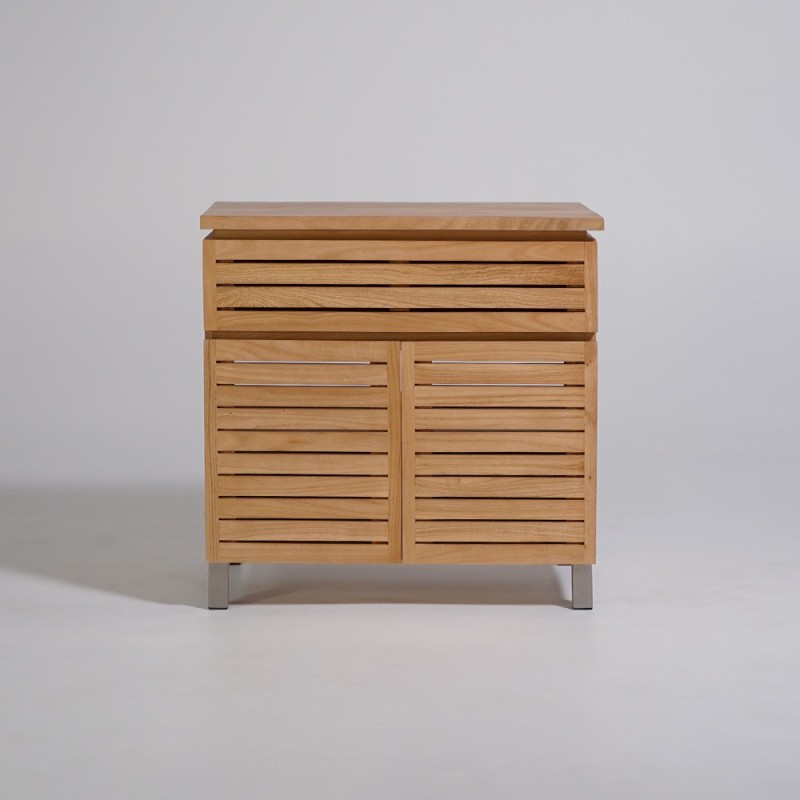 Meuble sous vasque en bois massif 80 cm - Reva
