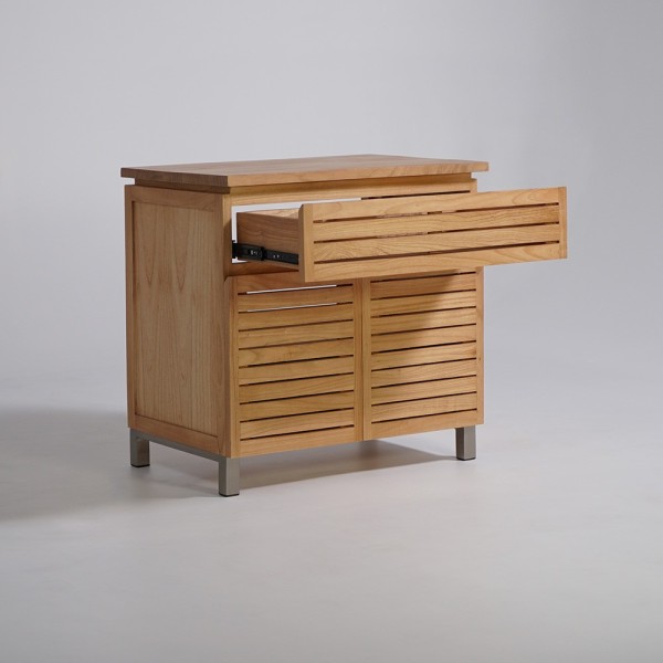 Meuble sous vasque en bois massif 80 cm - Reva