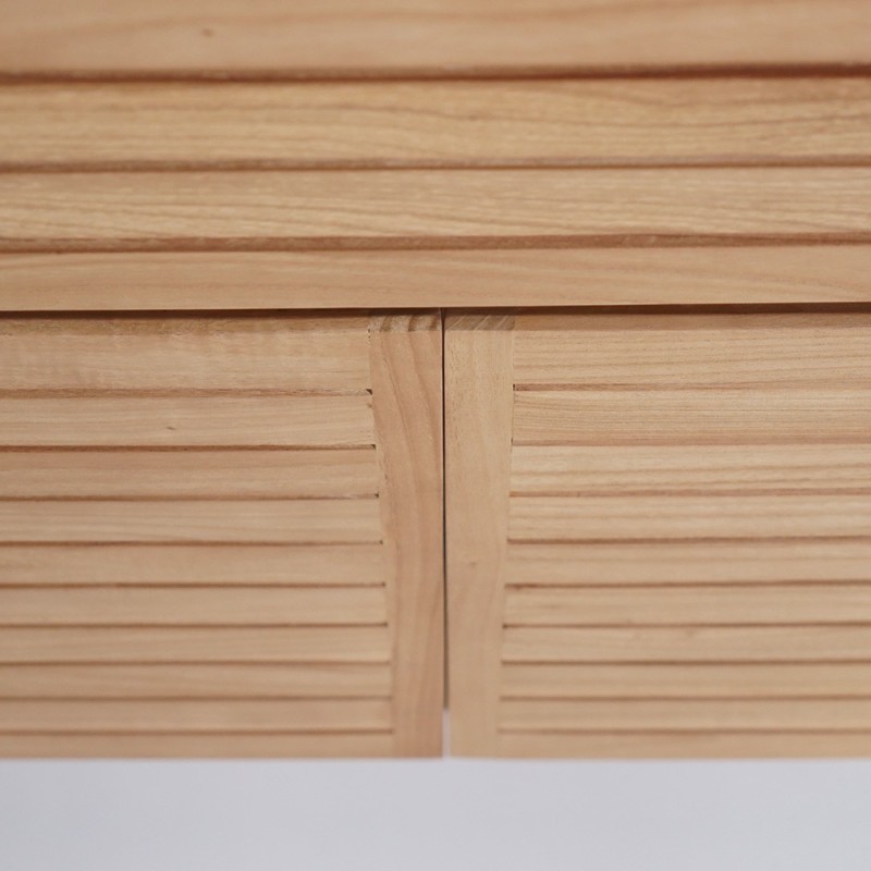 Meuble sous vasque en bois massif 80 cm - Reva
