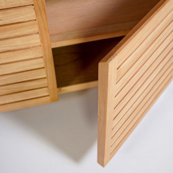 Meuble sous vasque en bois massif 80 cm - Reva