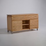 Meuble sous vasque en bois massif 140 cm - Reva