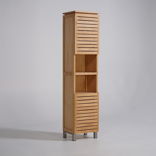 Colonne de salle de bain en bois massif - Reva