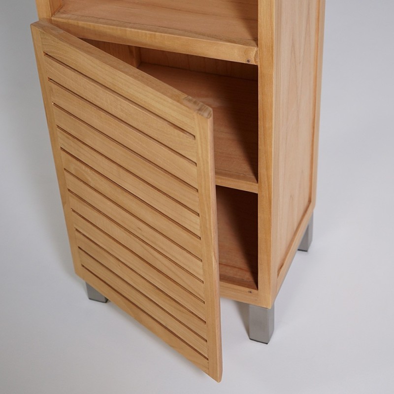 Colonne de salle de bain en bois massif - Reva