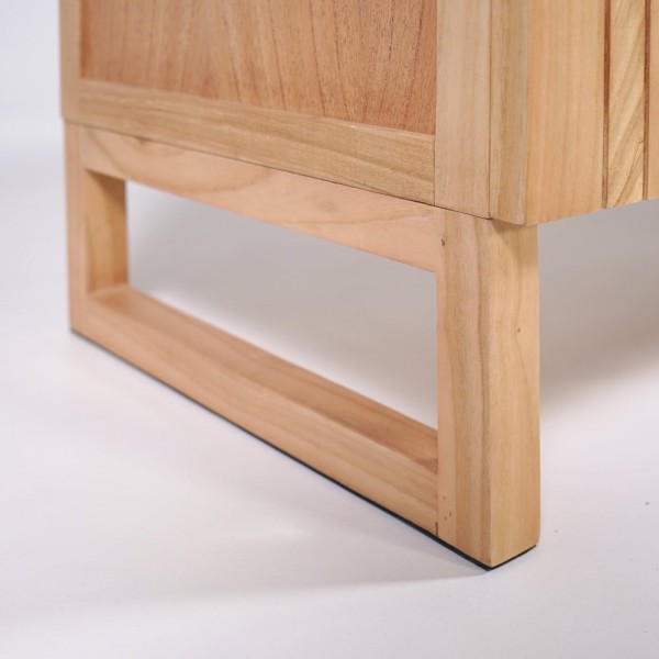 Meuble de salle de bain sous vasque en bois massif 140 cm - Satya