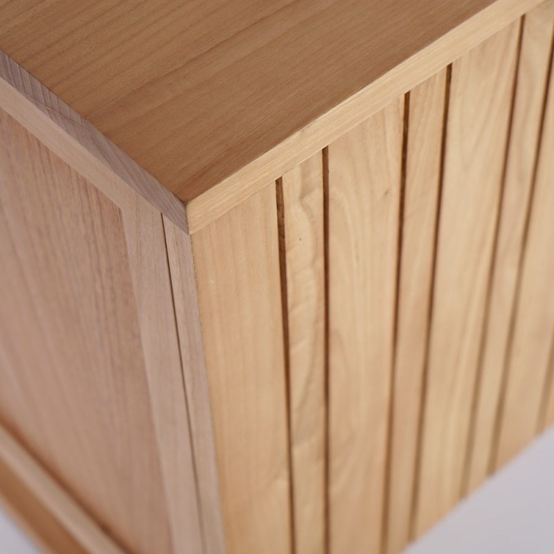 Meuble de salle de bain sous vasque en bois massif 140 cm - Satya