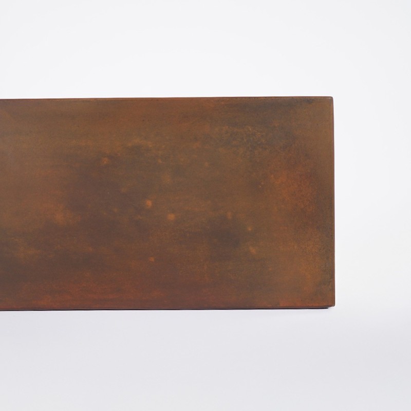Vasque en béton rectangulaire - Brun vintage - Slate Wave