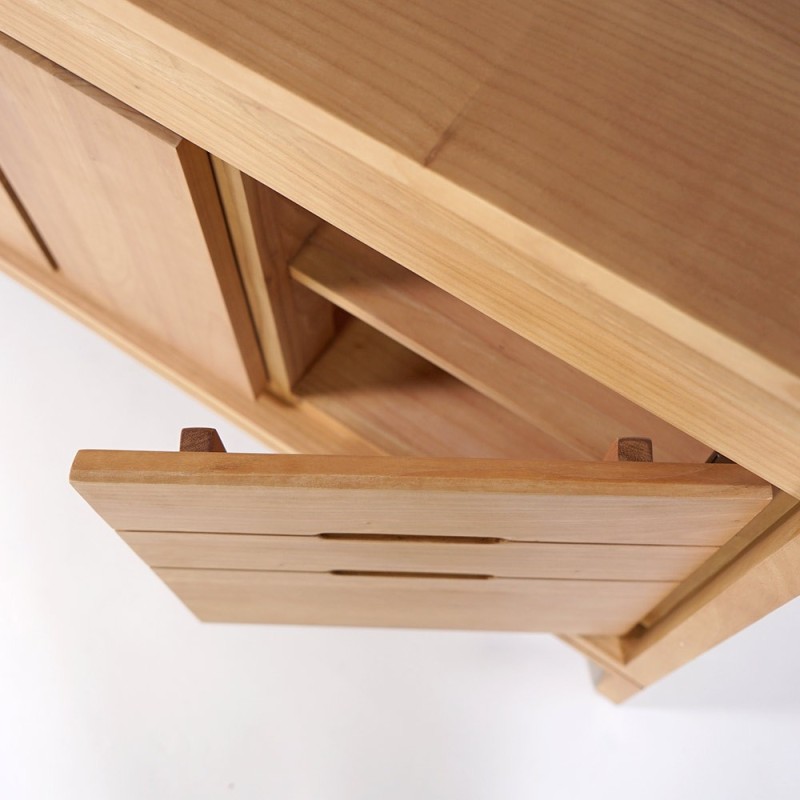 Meuble sous vasque en bois massif 120 cm - Ashwini
