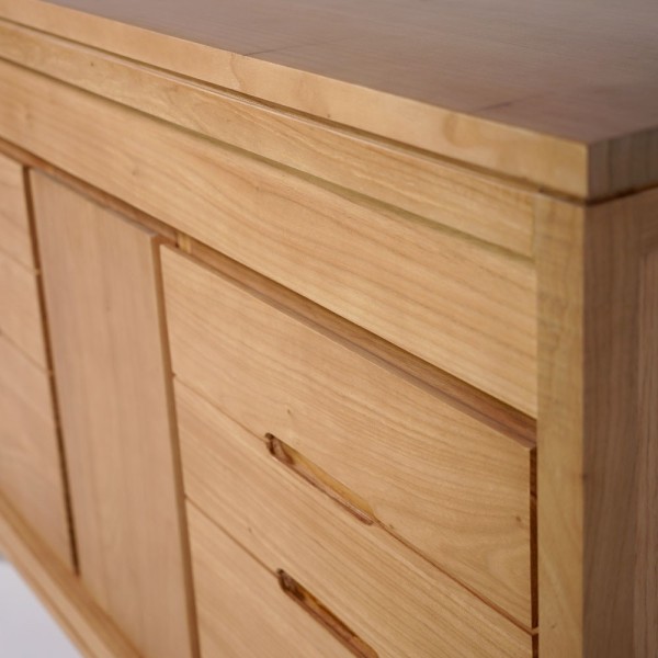 Meuble sous vasque en bois massif 120 cm - Ashwini