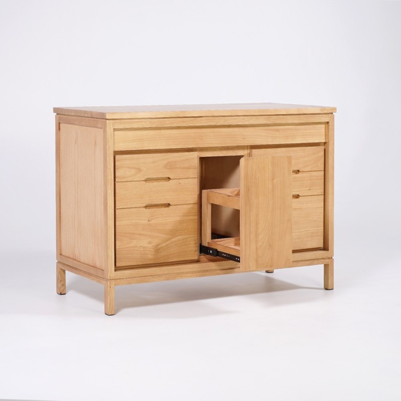 Meuble sous vasque en bois massif 120 cm - Ashwini