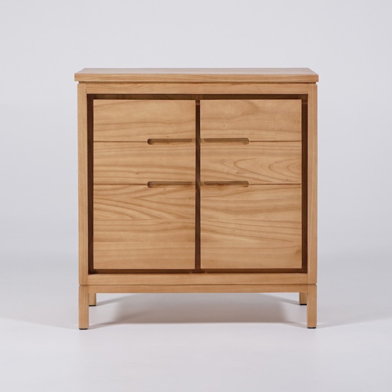 Buffet en bois massif 80 cm - Ashwini