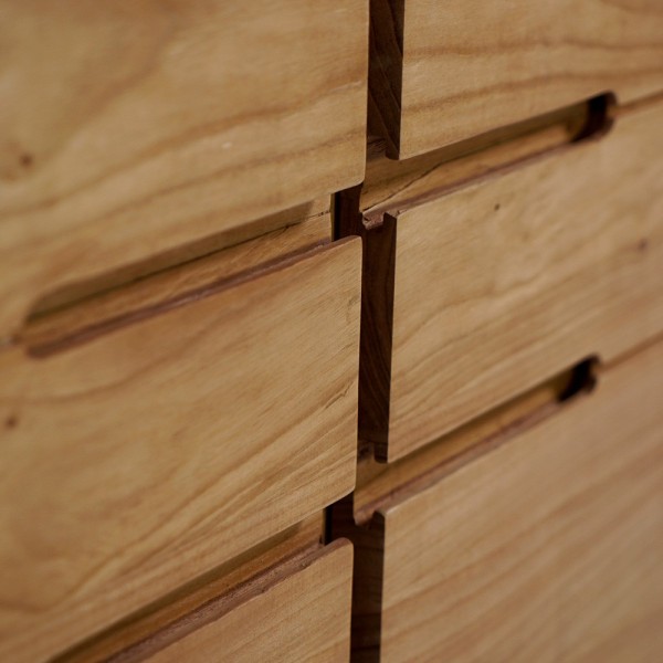 Meuble sous vasque en bois massif 80 cm - Ashwini