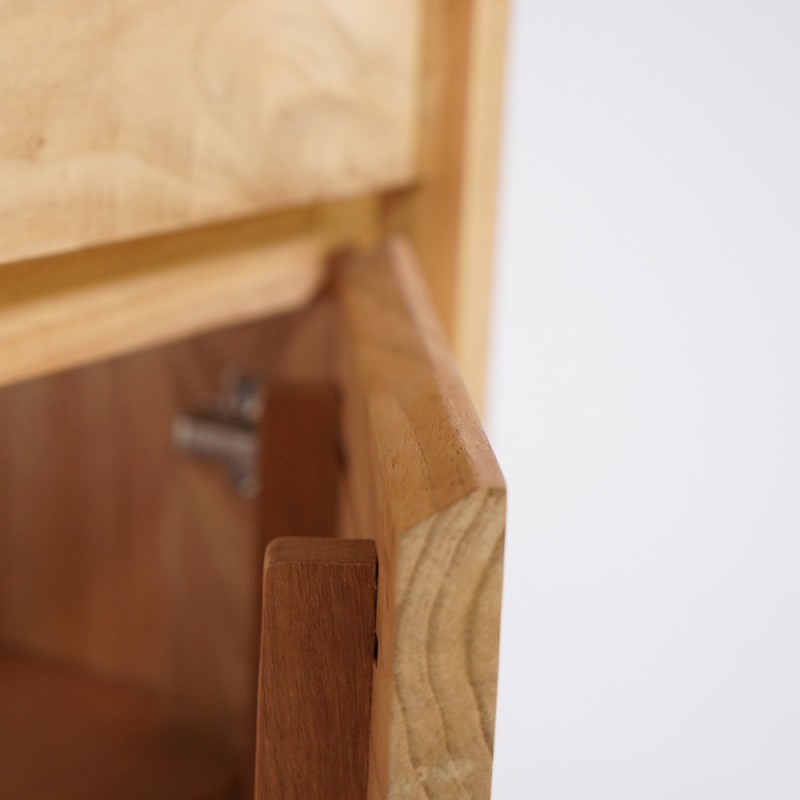 Meuble sous vasque en bois massif 80 cm - Ashwini