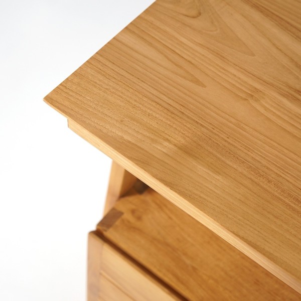 Meuble sous vasque en teck massif 120 cm - Nandini