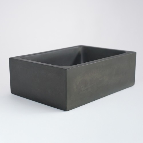 Vasque en béton rectangulaire - Vert cuivre - Slate Wave