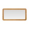 Miroir de salle de bain rectangulaire 140 cm x 70 cm avec bords arrondis