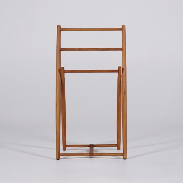 Porte serviettes en bois massif de teck - Cannella
