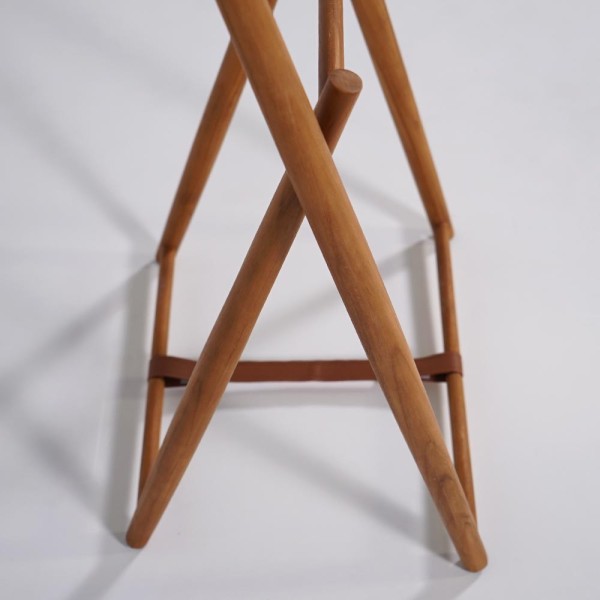 Porte serviettes en bois massif de teck - Cannella