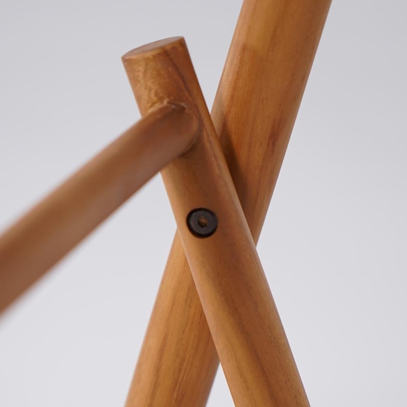 Porte serviettes en bois massif de teck - Cannella