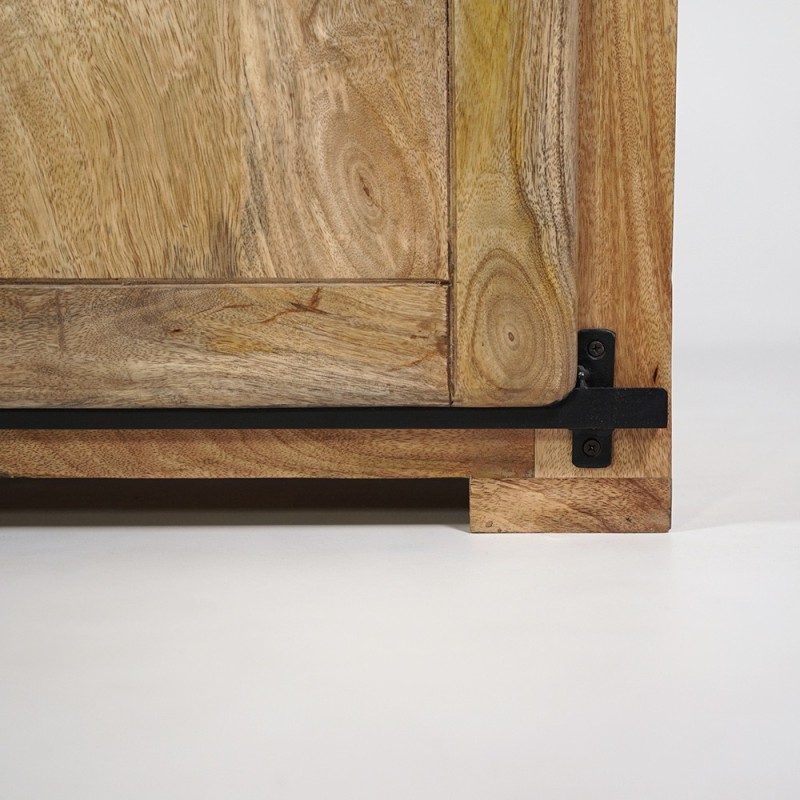 Buffet bois massif 200 cm avec portes coulissantes - Paris