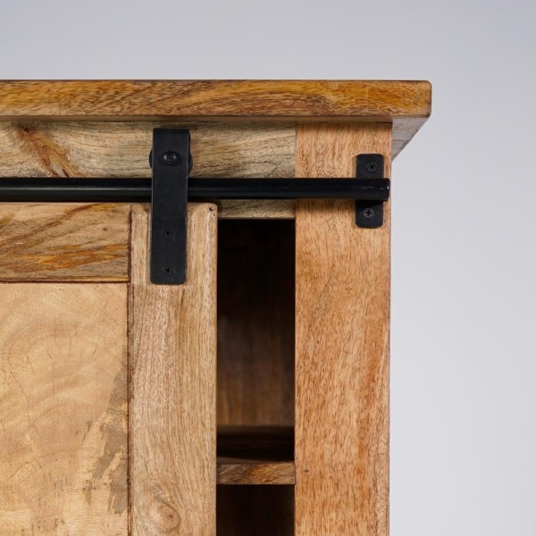 Armoire buffet bois massif et métal - Paris