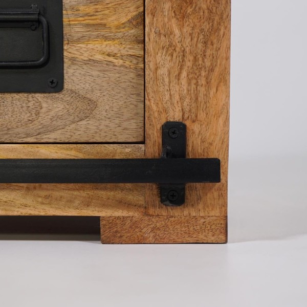 Armoire buffet bois massif et métal - Paris
