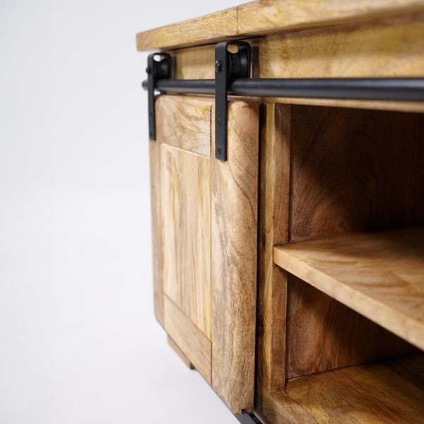 Banc coffre en bois massif - Paris