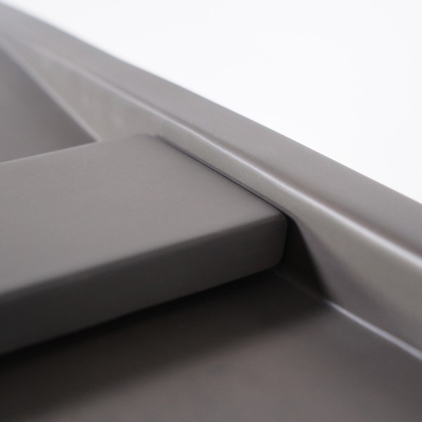 Double vasque en béton anthracite profond - Cementis