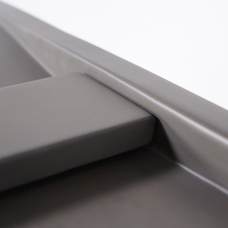 Double vasque en béton anthracite profond - Cementis