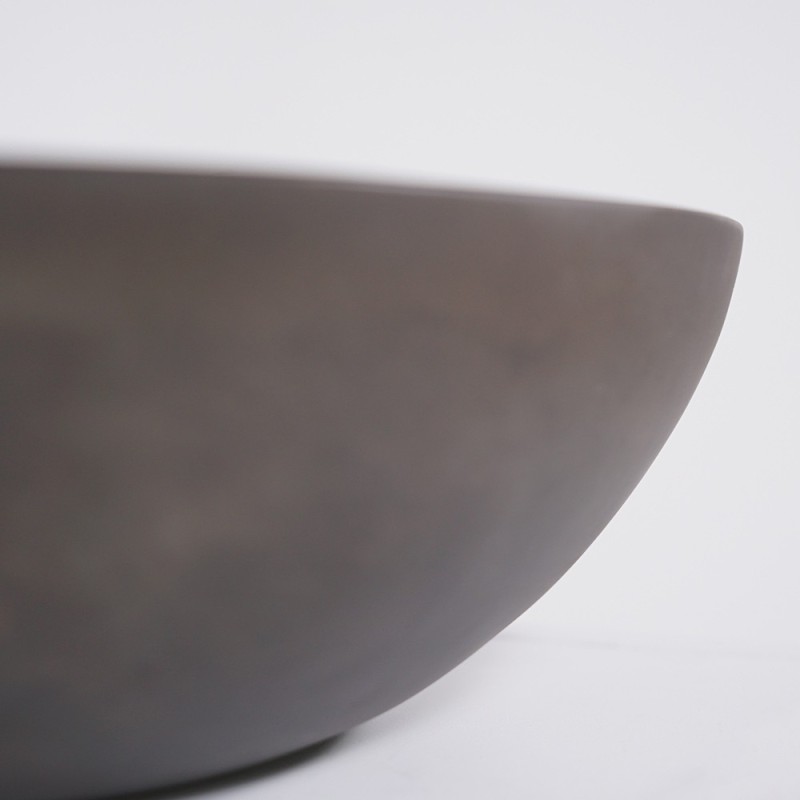 Vasque en béton ovale - Anthracite profond - Raw Blend