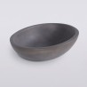 Vasque en béton ovale - Anthracite profond - Raw Blend