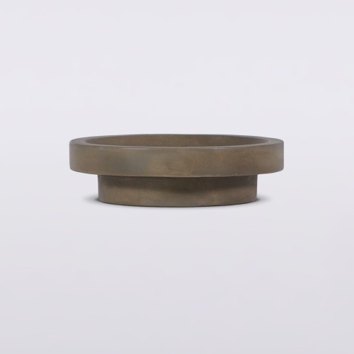 Vasque en béton ronde - Couleur naturelle - Tellure